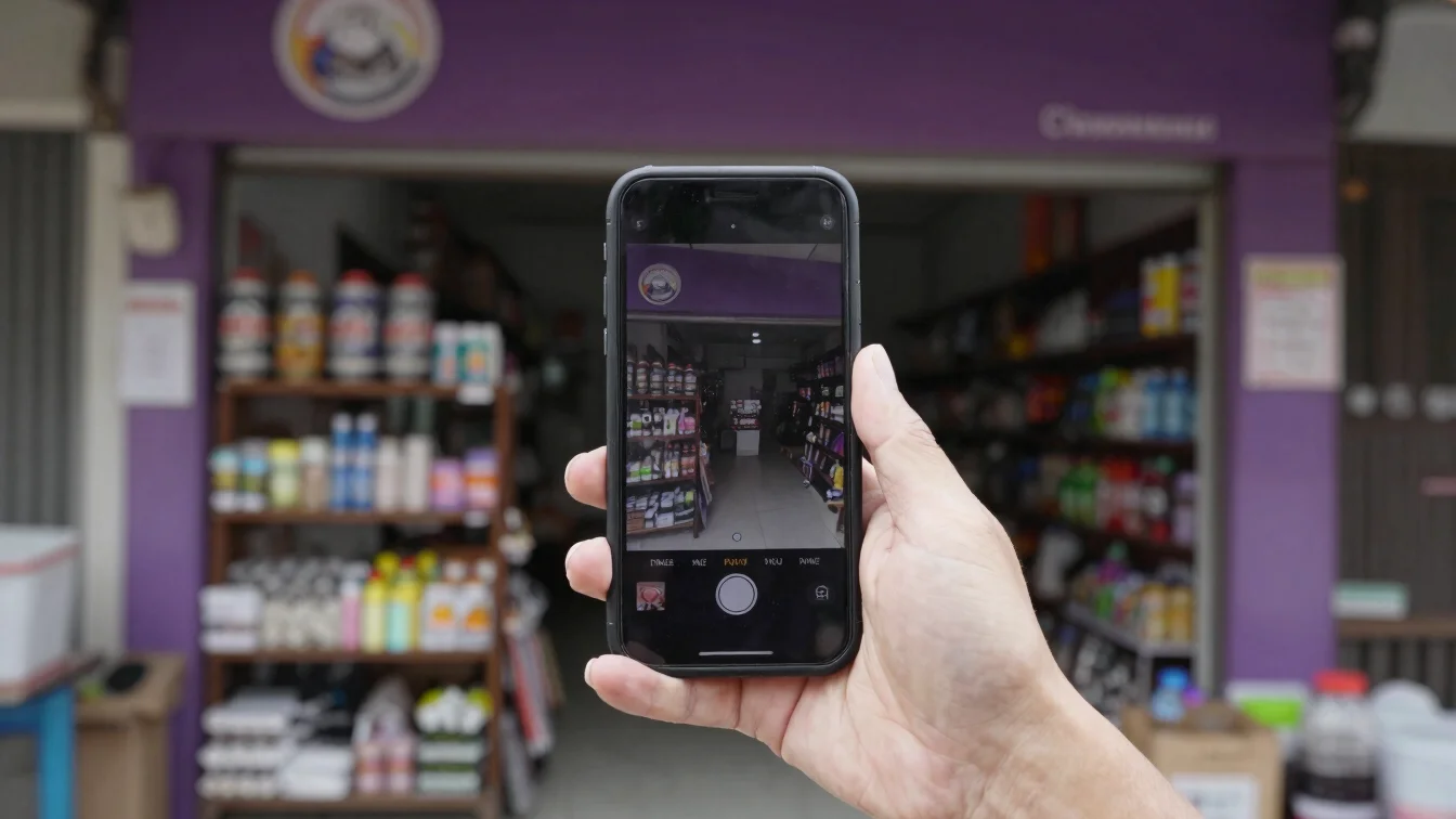 documentary photograph of a phone showing a short promotional vid